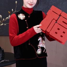 【不退不换】【预售7天】良木礼桑蚕丝国风马甲（3320）