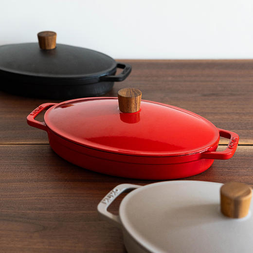 木墨|平均铸铁珐琅鱼锅 商品图0