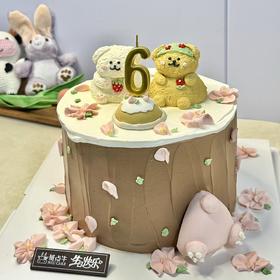 童话 （加高，提前3天预定）小动物是奶油霜制作口感不是很好，介意慎拍！