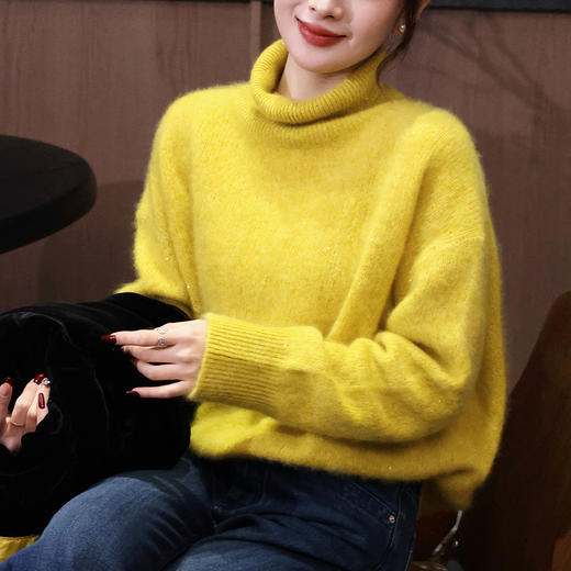 【特价不退换】【预售7天】良木礼山羊绒高领上衣（3214F） 商品图0