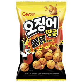 青佑鱿鱼花生辣味90g청우 오징어땅콩 불닭매운맛