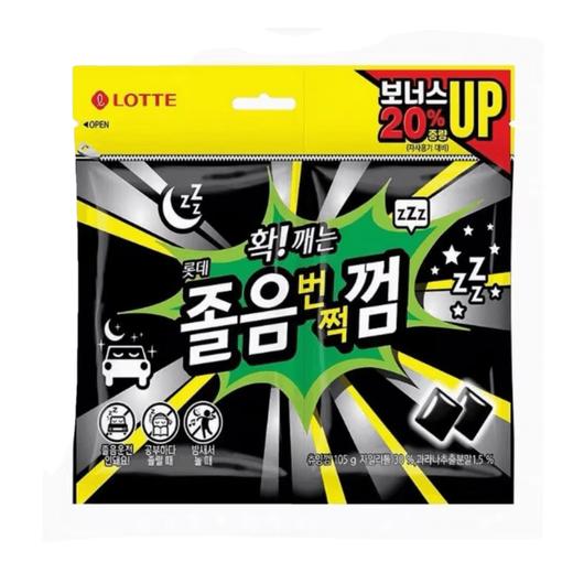 乐天 强薄荷黑木糖醇袋装105g 롯데 졸음번쩍껌리필105g 商品图0