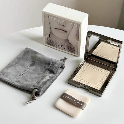 FunnyElves方里柔焦蜜粉饼定妆粉饼持久控油磨皮散粉 商品图3