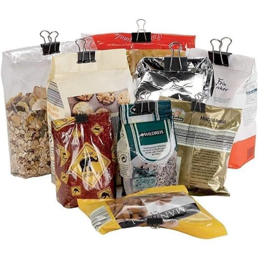 Aelfox 96个黑色金属长尾夹套装 五种尺寸 适合家庭、学校和办公的用品 商品图7