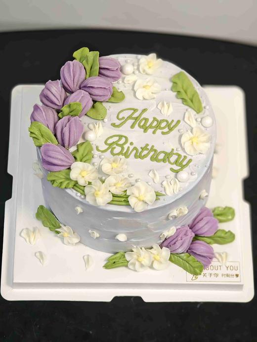 裱花蛋糕紫色系 商品图0