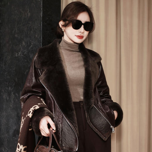 【部分现货】良木礼皮毛一体鹅绒服(3763) 商品图1