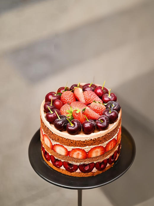 车厘子草莓裸蛋糕 商品图1