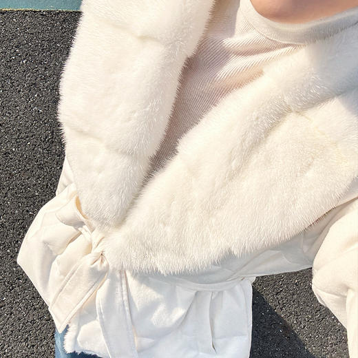 【预售7天】良木礼水貂鹅绒服（腰带）（3762） 商品图4