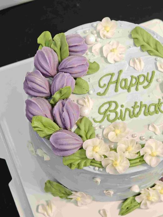 裱花蛋糕紫色系 商品图1