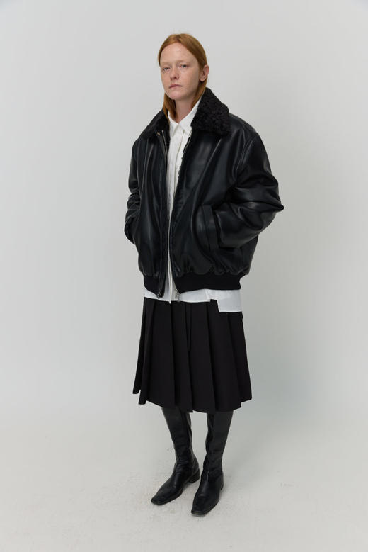 毛领拉链外套 商品图0