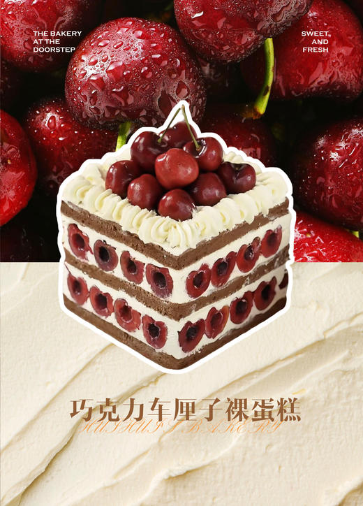 巧克力车厘子裸蛋糕 商品图0