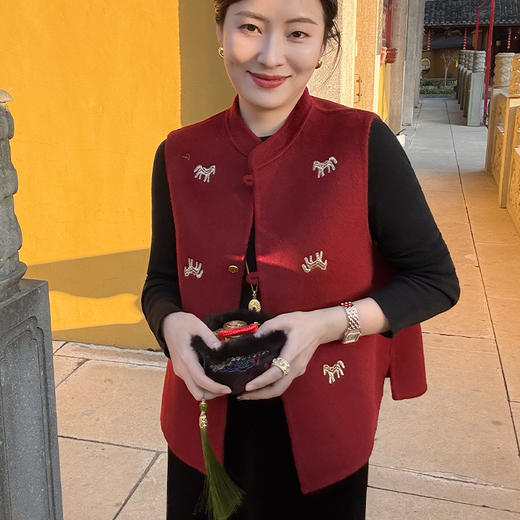 【预售7天】良木礼羊毛刺绣马甲（1307） 商品图5