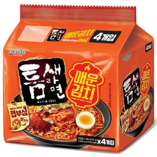 팔도 틈새라면 매운김치(120gx4) 商品图0