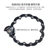 WHeeL UP 自行车锁防盗链条汉堡锁 迷你单车配件折叠锁【含汉堡锁+钥匙+锁架】黑灰款 商品缩略图3