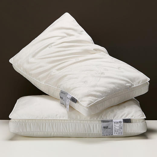 自然醒凤尾花蚕丝枕-花朵柞蚕丝枕芯大提花莱赛尔蚕丝枕头XK 商品图1