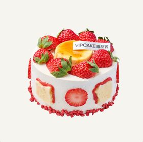 草莓烤布蕾奶皮子蛋糕