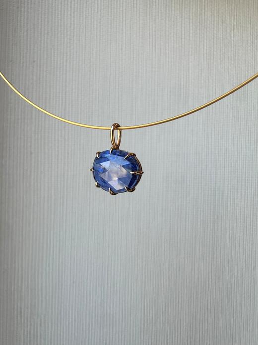 SpoiledBrat Jewelry18K金蓝晶石吊坠项链 神秘的克莱因蓝  商品图0
