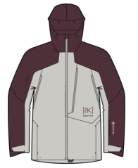 26/27BURTON雪服M AK GORE CYCLC JKT CHINCHILLA GRAY