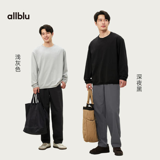 【春Vol.2】allblu男装“不易皱能防晒”26新款【机能汉麻】长袖T恤｜清爽 商品图3