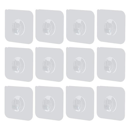 【12个装】美国 LAIGOO 透明粘贴式挂钩 粘力强劲 防水防潮 商品图6