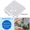 【12个装】美国 LAIGOO 透明粘贴式挂钩 粘力强劲 防水防潮 商品缩略图3