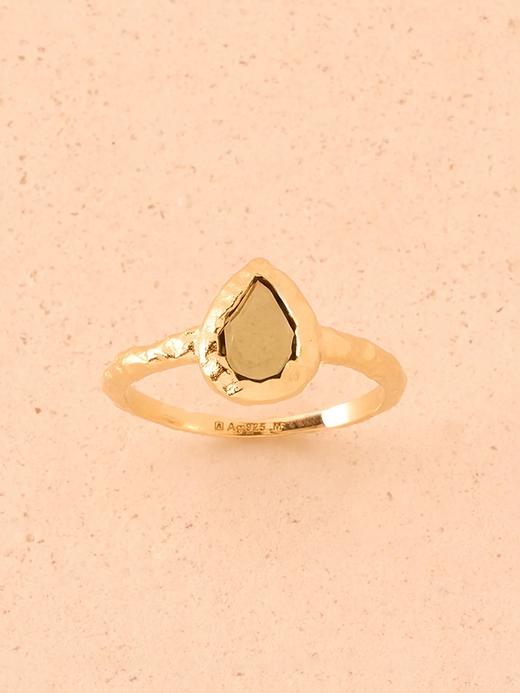北京仓｜Agapee-LYSIA-金色 水滴 戒指［法国设计师］ 商品图3