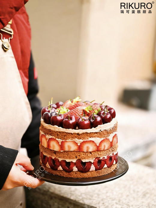 🍒🍓大吉大厘 | 3倍满料车厘子草莓巧克力蛋糕 商品图3