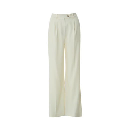 EITIE爱特爱简约高腰显瘦百搭通勤干练休闲裤春新款8105811 商品图11