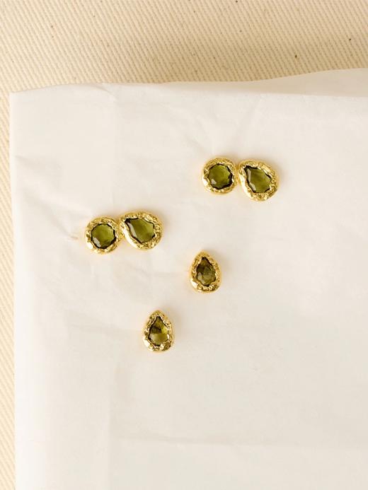 北京仓｜Agapee-LYSIANA-金色 圆形 水滴 耳环［法国设计师］ 商品图2