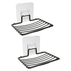 【2个装】美国 LAIGOO 304不锈钢肥皂架 自粘式置物架