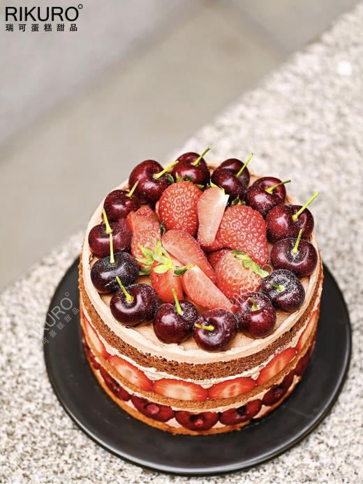 🍒🍓大吉大厘 | 3倍满料车厘子草莓巧克力蛋糕 商品图1