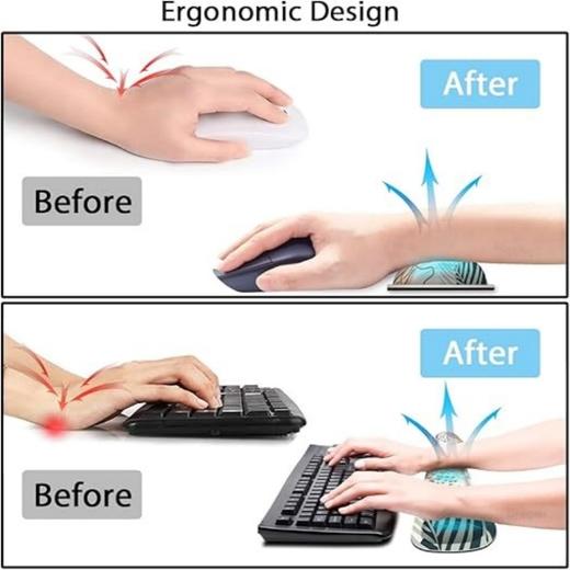 三合一鼠标键盘腕托鼠标垫套装 X003A6WLM7 商品图2