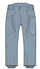 26/27BURTON雪服M AK GORE SWASH PT AIRSTREAM BLUE