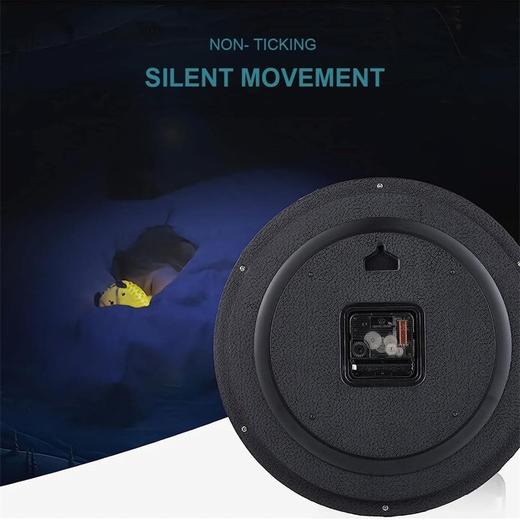 美国 LAIGOO 12英寸石英挂钟 静音无滴答 装饰性现代挂钟 商品图2