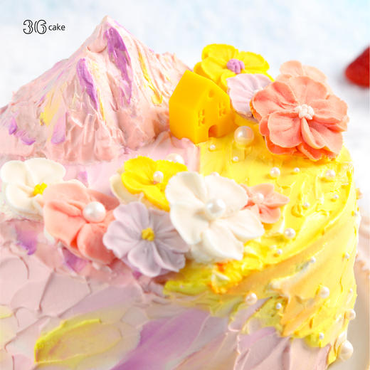 水瓶座·春日序∙伯牙绝弦草莓布丁蛋糕 商品图2