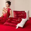 自然醒玉兰喜事婚庆枕-大红婚庆喜庆枕芯刺绣结婚枕头（送红礼袋）XK 商品缩略图11
