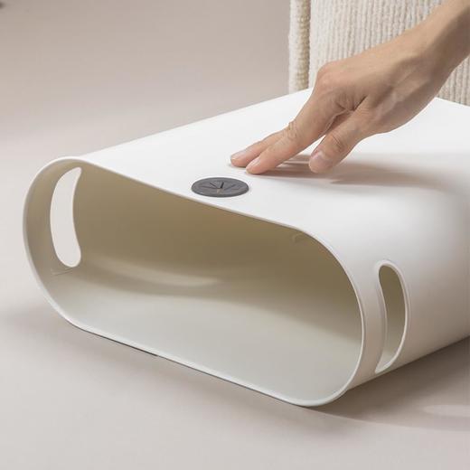 美国 LAIGOO 窄身塑料垃圾桶 带圆形垃圾袋孔 9L容量 适用于浴室、厨房、办公室、卧室 商品图3