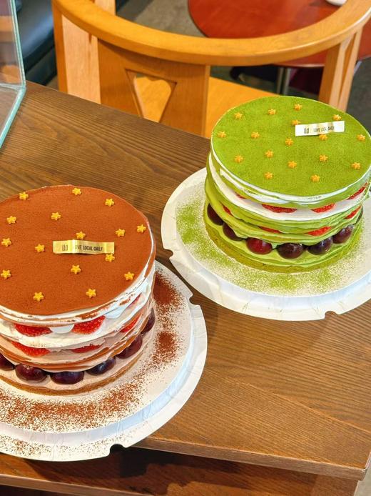 漫画星星浓郁抹茶草莓车厘子千层 商品图2