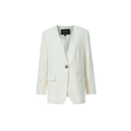 EITIE爱特爱气质干练高级感纯色收腰西装外套女春季新款8103808 商品图10