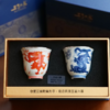光宝堂瓷包银双龙戏珠对杯 商品缩略图0