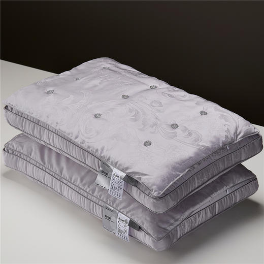 自然醒凤尾花蚕丝枕-花朵柞蚕丝枕芯大提花莱赛尔蚕丝枕头XK 商品图4