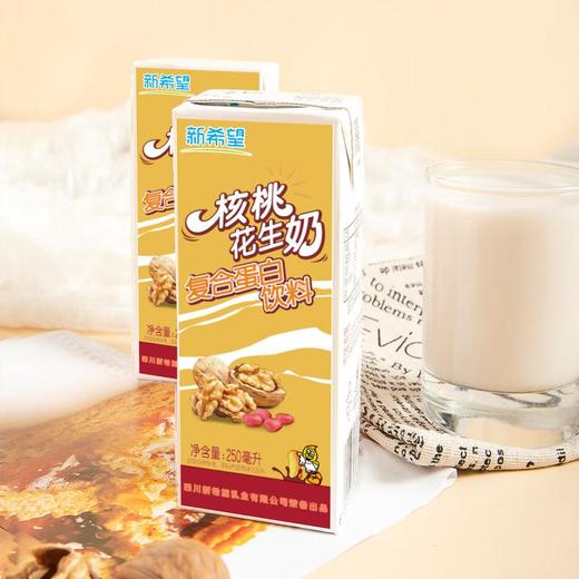 新希望核桃花生奶复合蛋白饮料250ml*24盒 商品图2