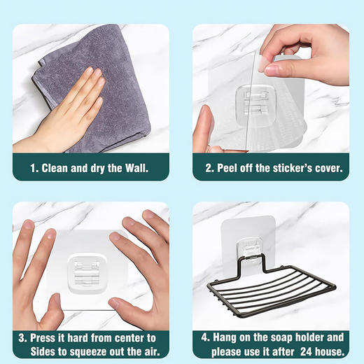 【2个装】美国 LAIGOO 304不锈钢肥皂架 自粘式置物架 商品图4