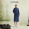 LIYIHAN 2026春新款通勤纯棉牛仔连衣裙女蓝色衬衫裙子小众设计感 商品缩略图0