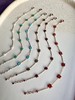 SpoiledBrat Jewelry彩色宝石四瓣小花手链 绿松石 石榴石 绿玉髓 锆石 手链 商品缩略图1