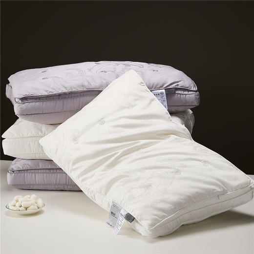 自然醒凤尾花蚕丝枕-花朵柞蚕丝枕芯大提花莱赛尔蚕丝枕头XK 商品图12