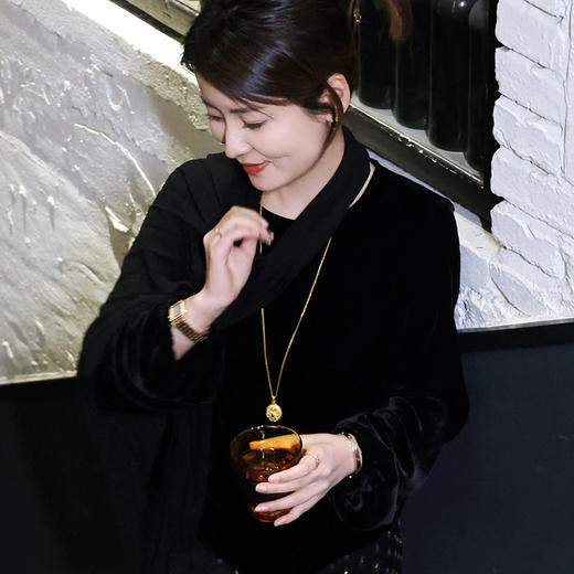 【预售7天】良木礼圆领衬衫（飘带）（1776） 商品图0