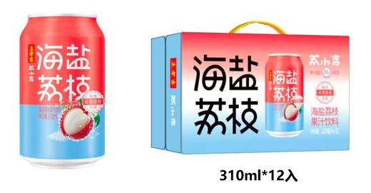 荔小吉海盐荔枝饮料  310m1*12罐 商品图0
