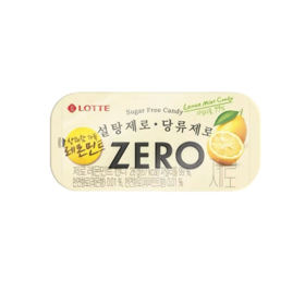 乐天zero柠檬薄荷糖28g롯데 제로 레몬민트 캔디 28g