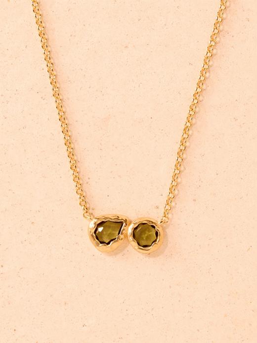 北京仓｜Agapee-LYSIANA-金色 圆形 水滴 项链［法国设计师］ 商品图4